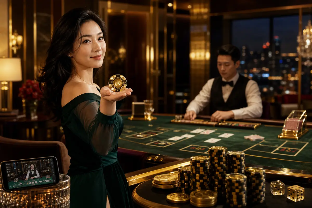 rapid96 Casino meja baccarat dealer langsung
